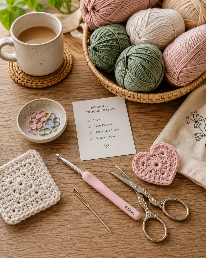 Best Small Crochet Projects for Beginners 2 beginner crochet materials for small crochet projects