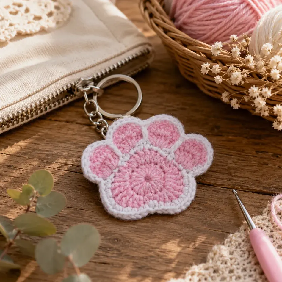 Best Free Crochet Cat Paw Coaster Pattern 3 Crochet Cat Paw Coaster: Perfect Beginner Project
