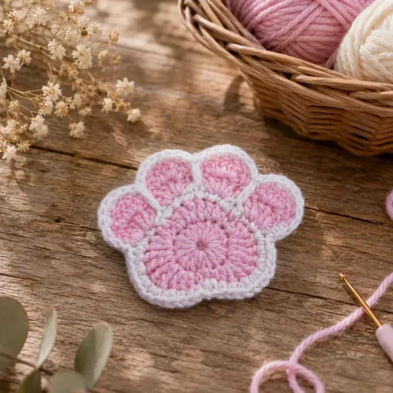 Best Free Crochet Cat Paw Coaster Pattern 3 Crochet Cat Paw Coaster Pattern - free crochet pattern
