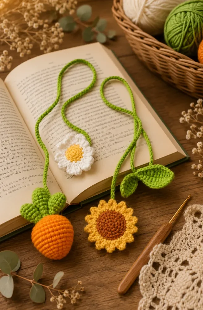 Crochet Flower Bookmark Pattern: A Charming Small Gift for Every Book Lover 3 Adorable Crochet Flower Bookmark Your Book Club Will Steal