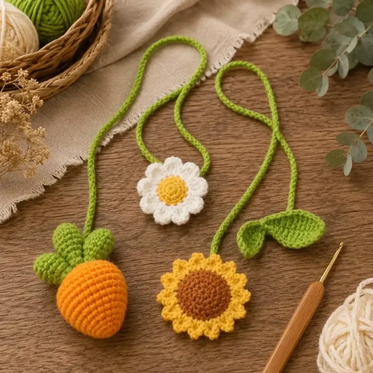 Crochet Flower Bookmark Pattern: A Charming Small Gift for Every Book Lover 1 Crochet Flower Bookmark Pattern - free crochet pattern