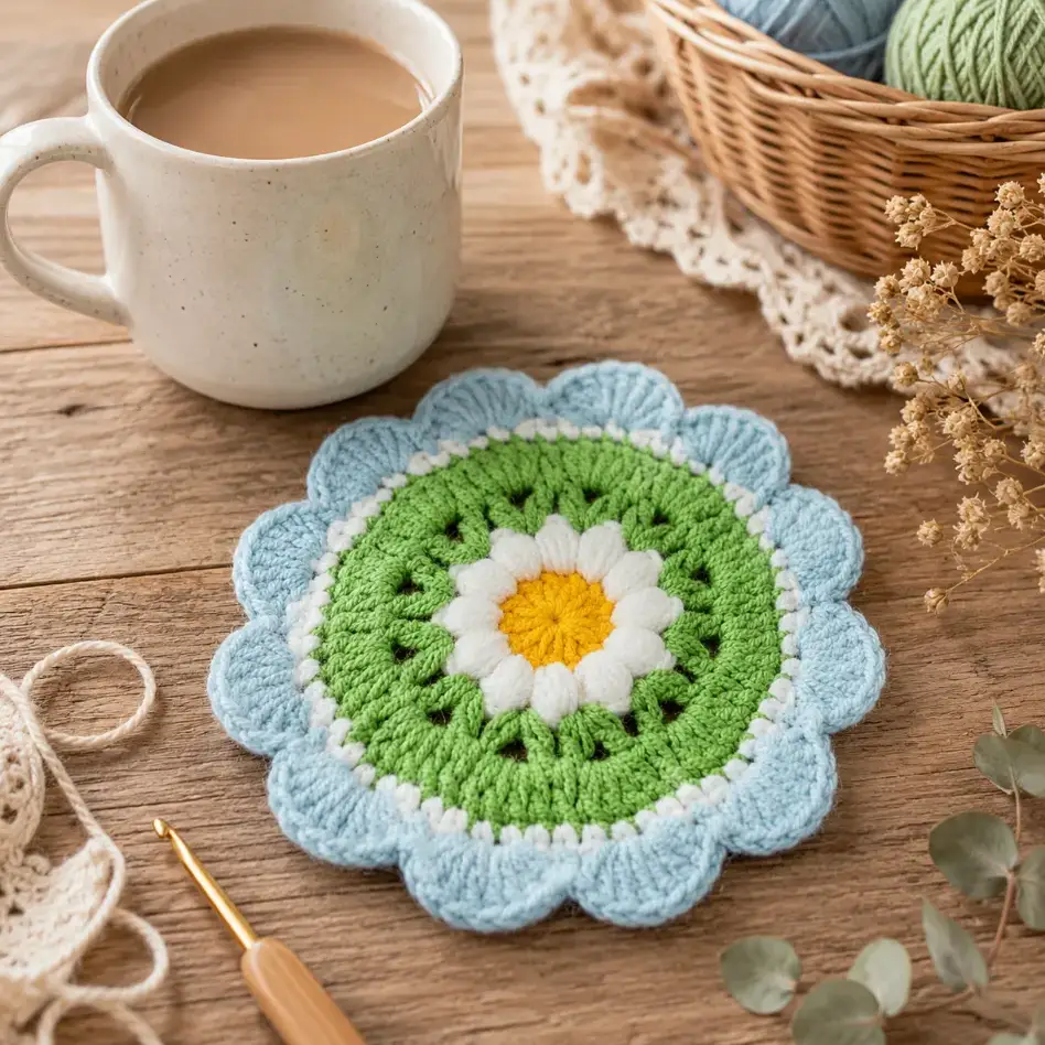Adorable Daisy Flower Coaster Crochet Pattern Your Coffee Table Desperately Needs 3 Adorable Daisy Flower Coaster Your Coffee Table Desperately Needs