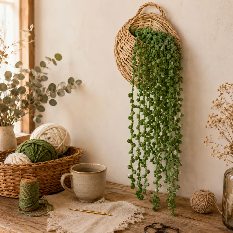 Free String of Pearls Crochet Pattern – Easy Hanging Plant Tutorial 3 String of Pearls Crochet Pattern for Beginners (So Easy!)