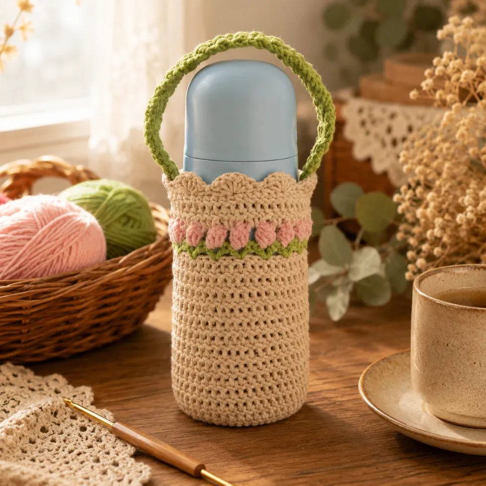 Tulip Cup Cozy Crochet Pattern for Beginners (So Easy!) 3 Tulip Cup Cozy Crochet Pattern for Beginners (So Easy!)